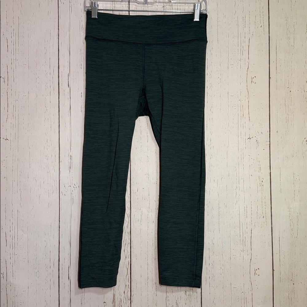 Outdoor Voices Green Heathered Athletic Spandex Nylon Leggings Size Medium - Picture 2 of 4